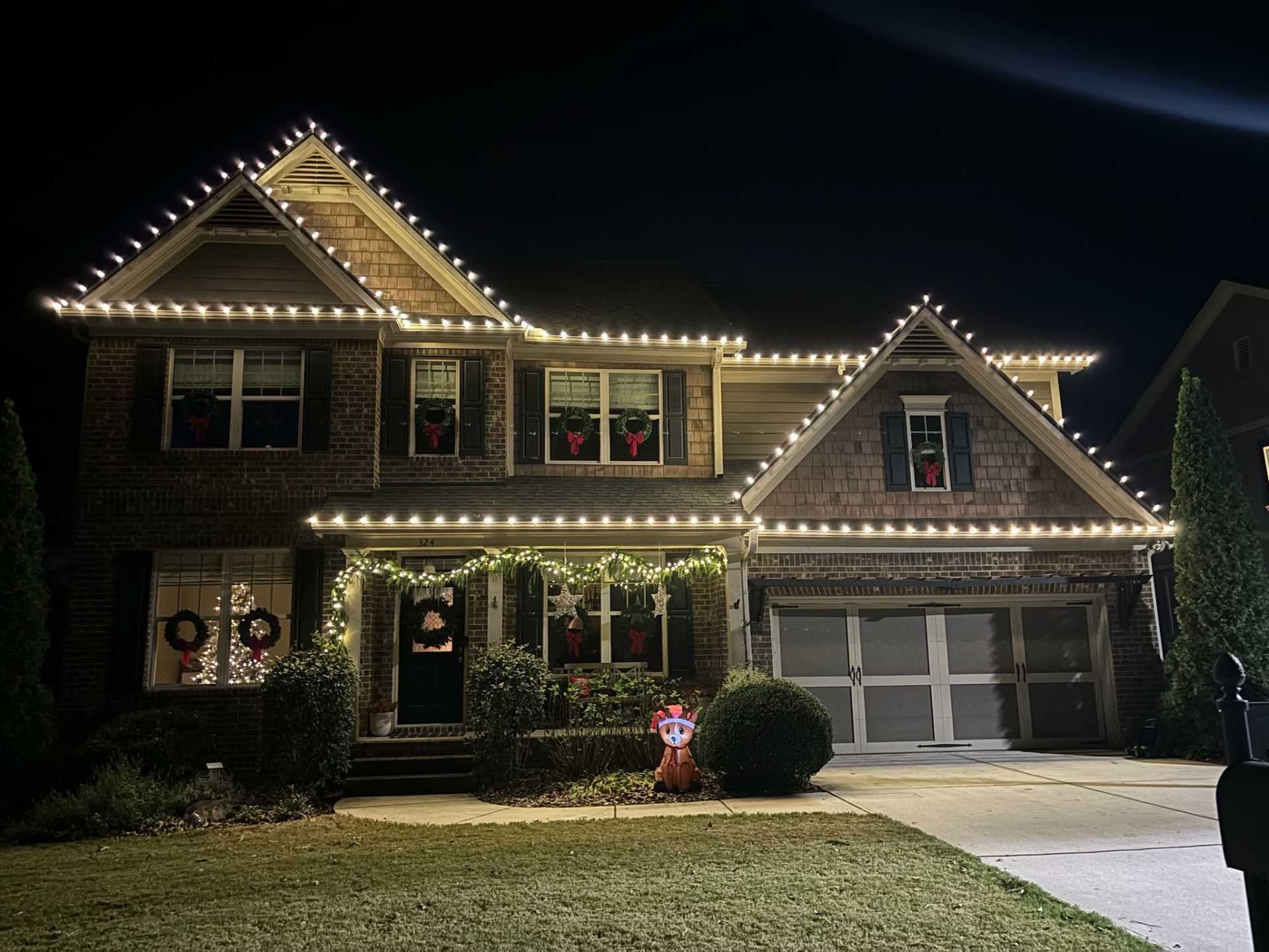 permanent christmas light installation